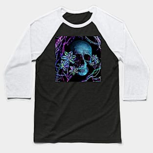 Skulls and Lillies 1 Baseball T-Shirt